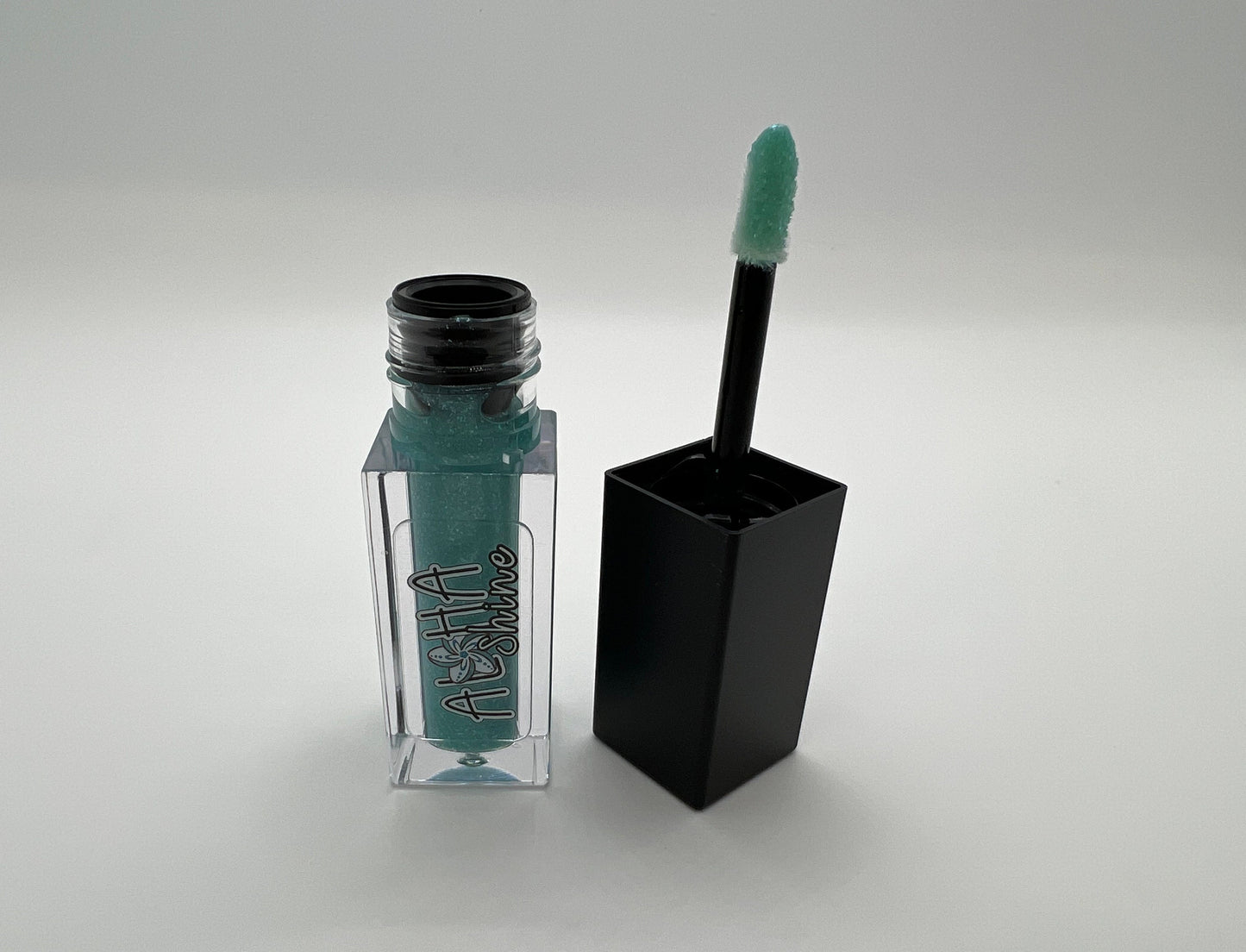 Coral Reef - Blue Raspberry Cotton Candy Flavored Lip Gloss with Teal Shimmer