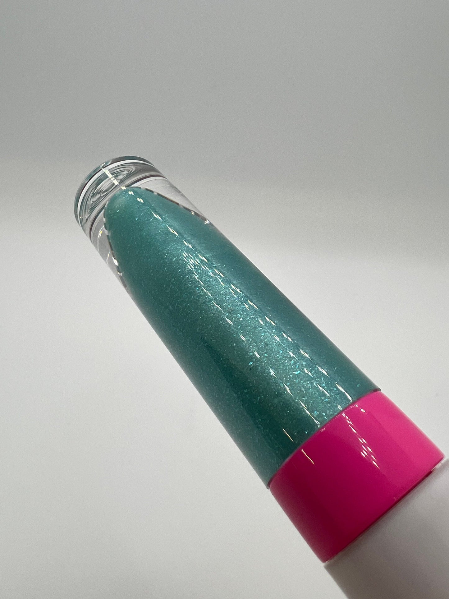 Coral Reef - Blue Raspberry Cotton Candy Flavored Lip Gloss with Teal Shimmer