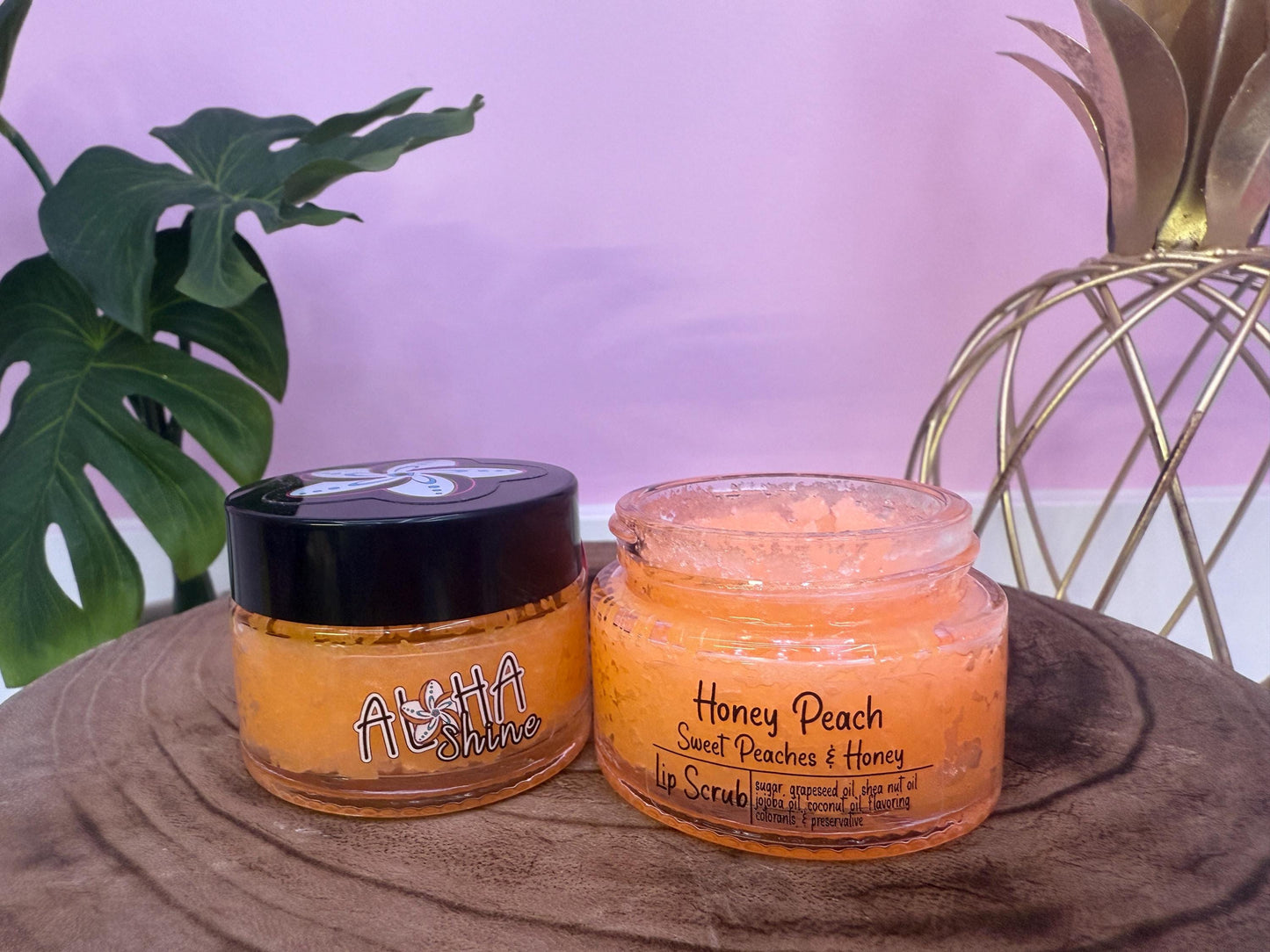 Honey Peach Sugar Lip Scrub