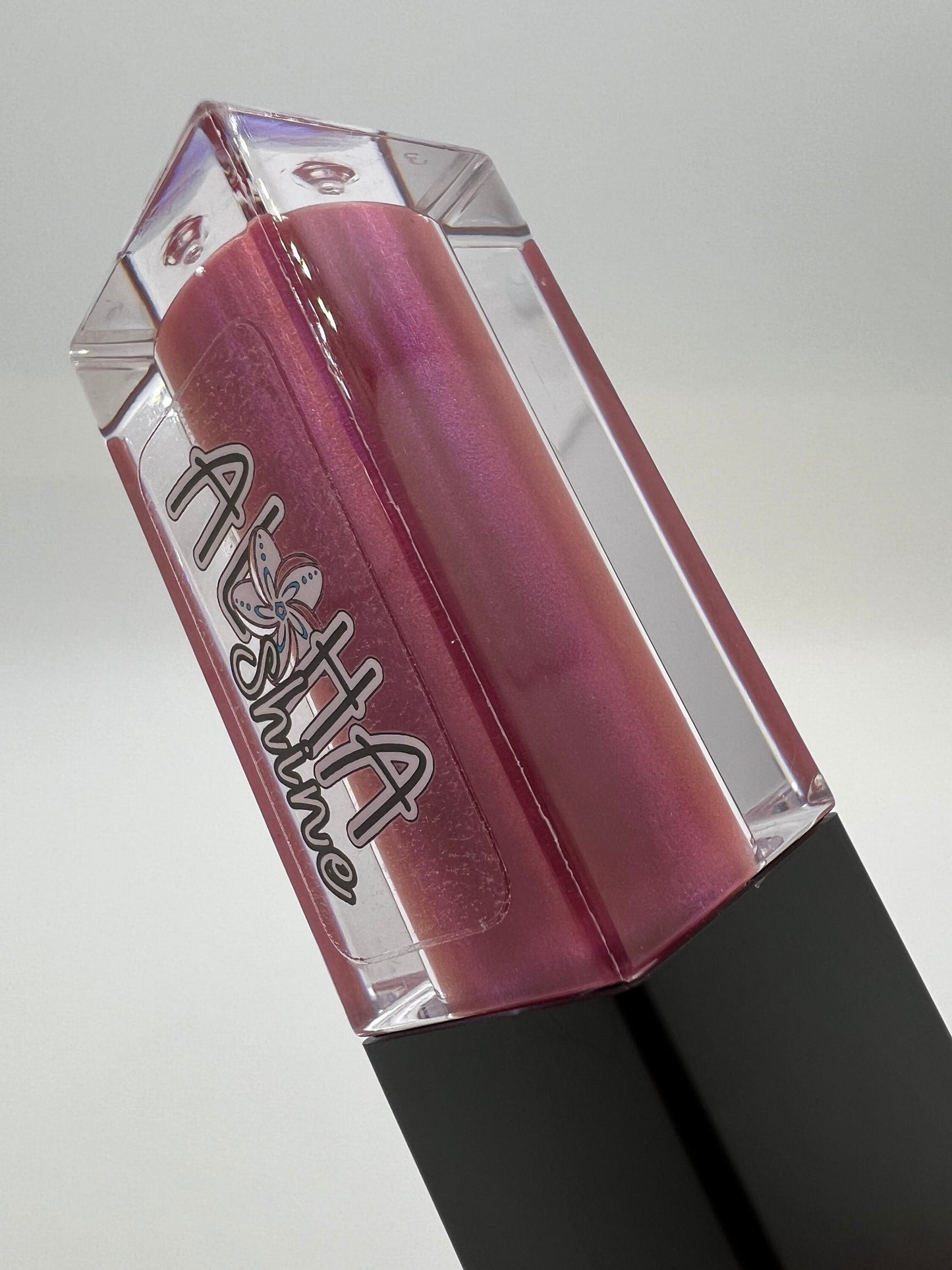 Sangria - Sparkling Cranberry Flavored Lip Gloss - Deep Red with Purple Glitters