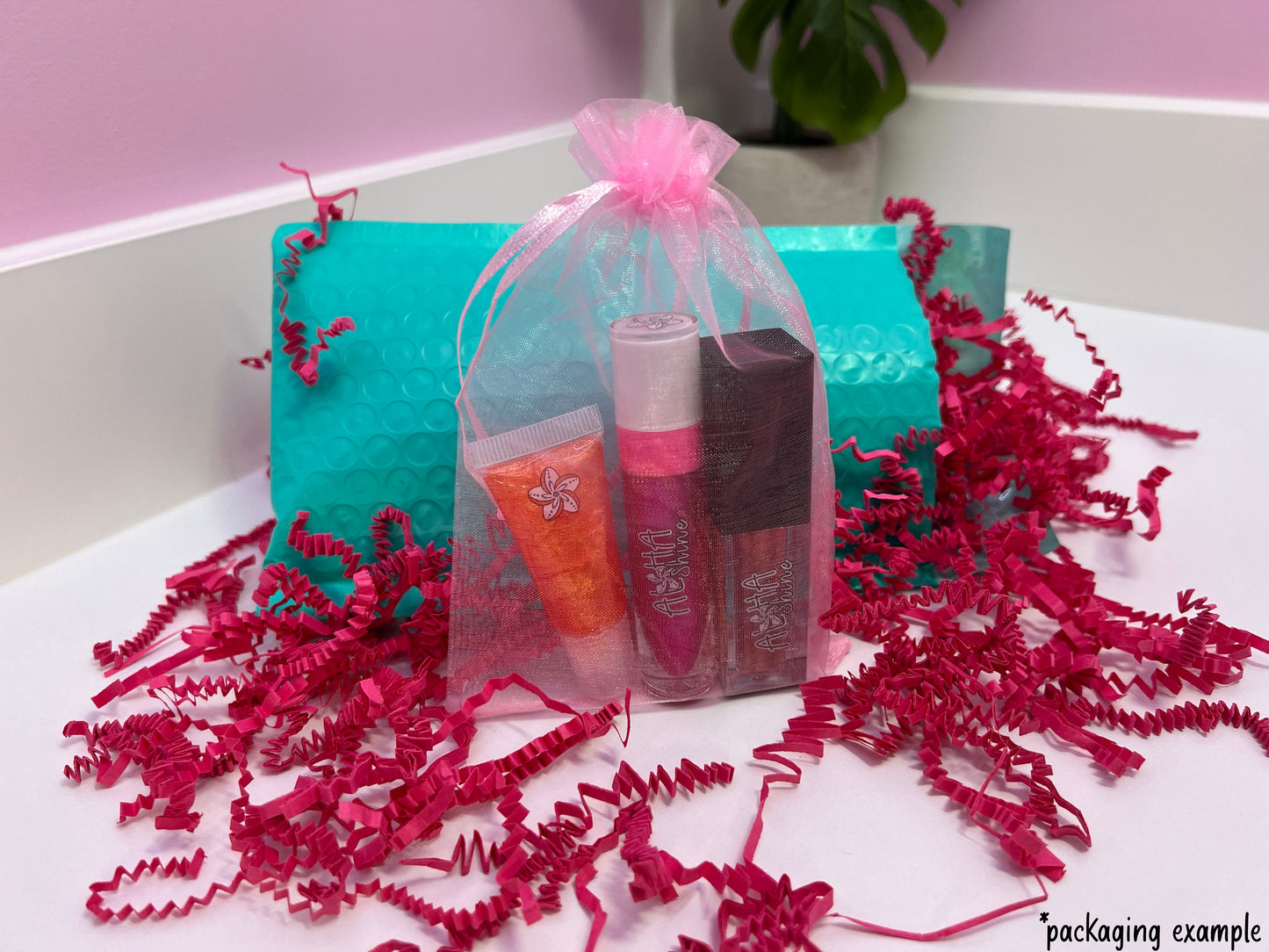 Strawberry Dreams - Strawberry Flavored Sheer Lip Gloss with Pink and Purple Shimmer