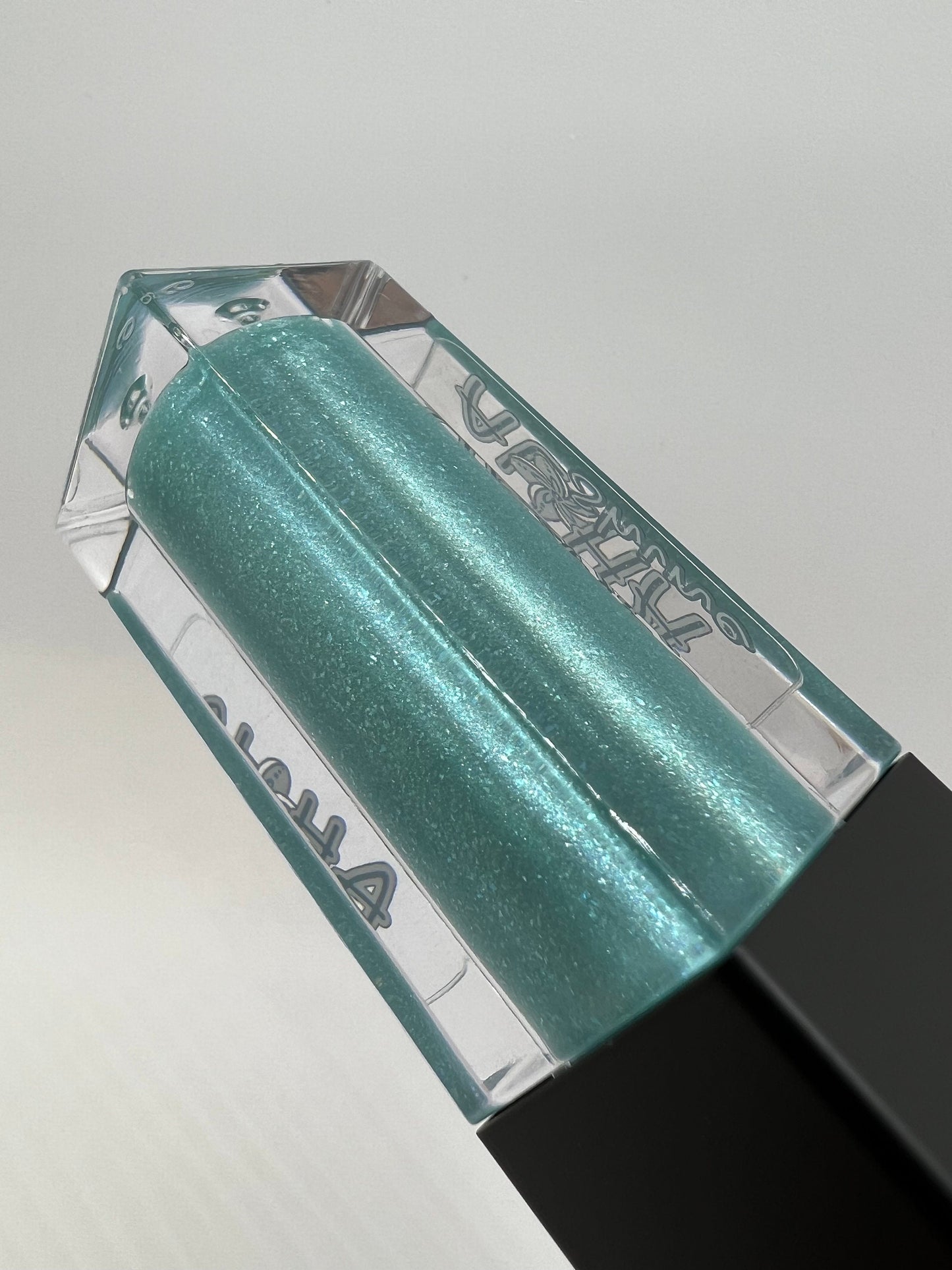 Coral Reef - Blue Raspberry Cotton Candy Flavored Lip Gloss with Teal Shimmer