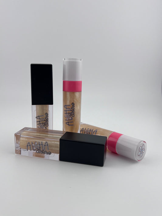 Mistletoe Magic - Marshmallow whipped cream flavored- Glossy shine with Silver and Gold sparks