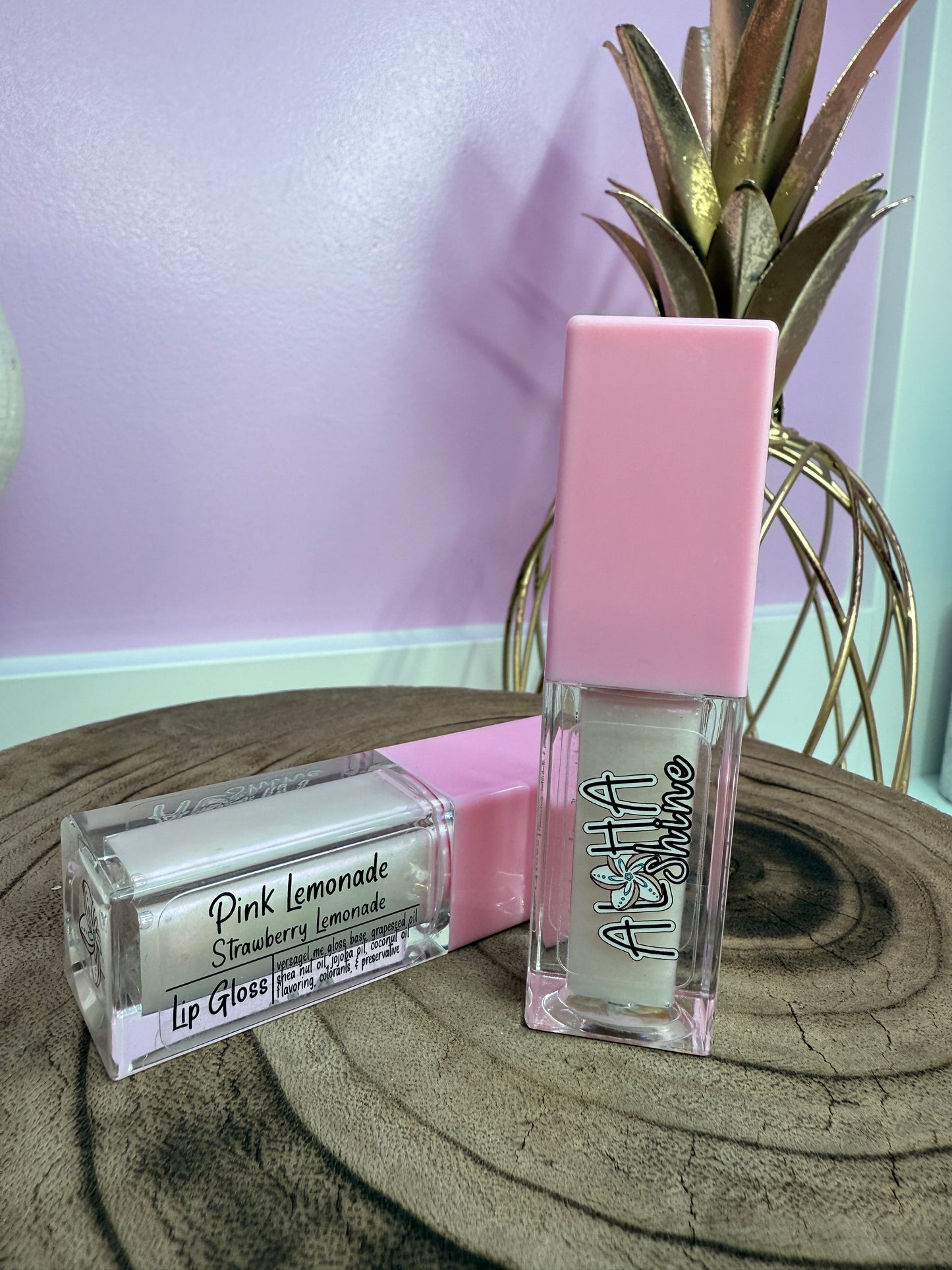 Pink Lemonade- pH color changing gloss from white to pink