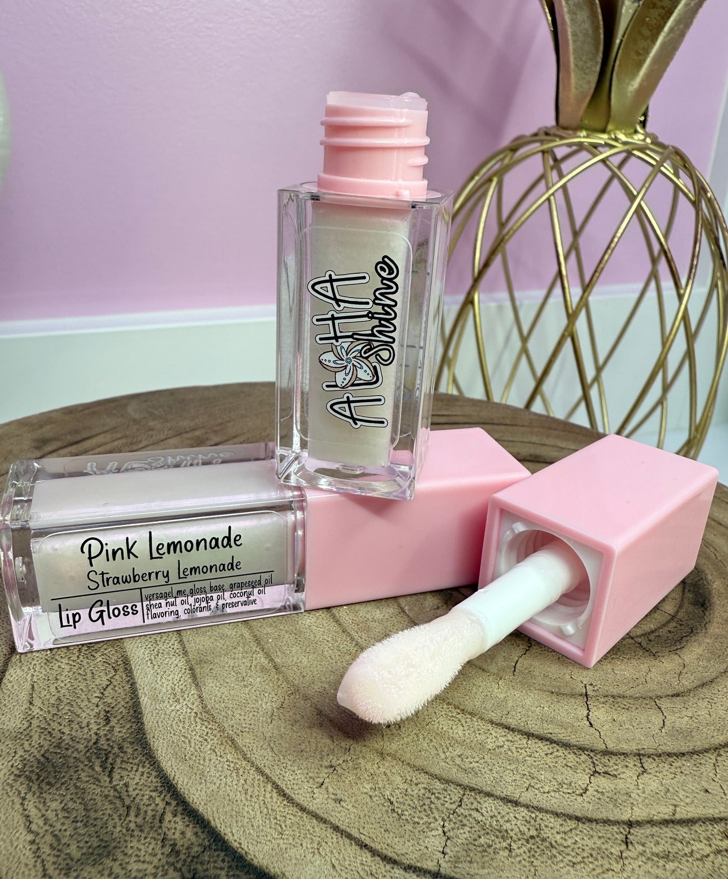 Pink Lemonade- pH color changing gloss from white to pink