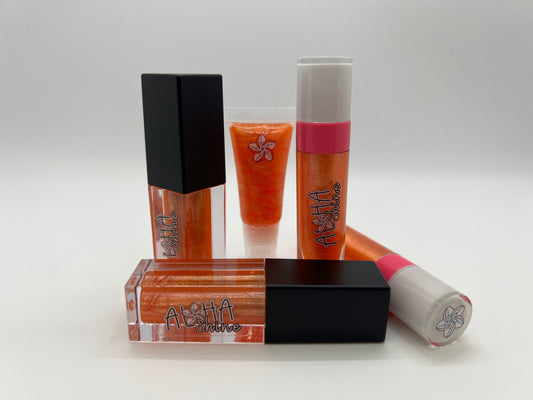 Sunrise - Gummy Bear Flavored Lip Gloss - Orange with Shimmer