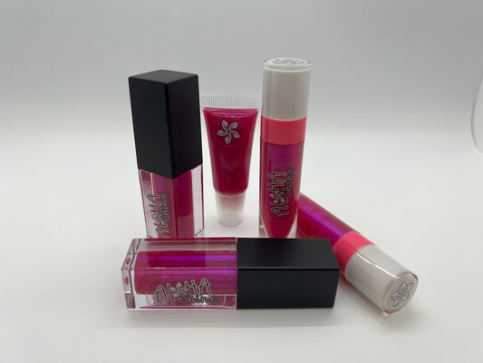 Watermelon Pink - Pink/Fuchsia Pearlescence - Watermelon Flavored Lip Gloss
